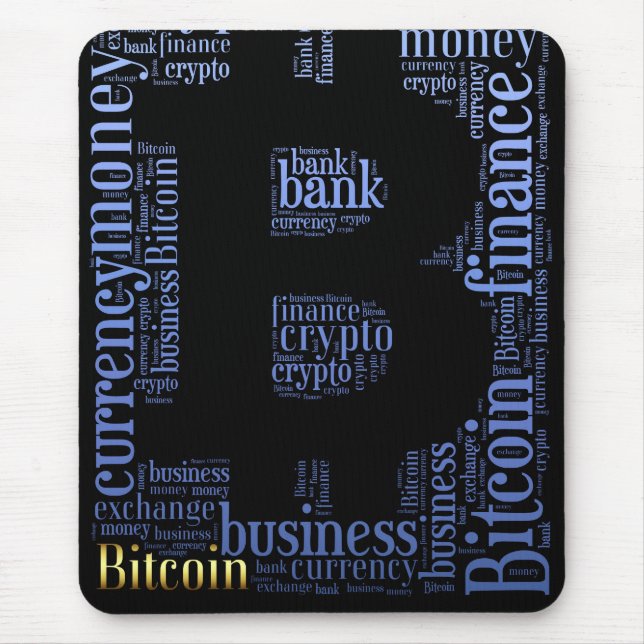 Tapis De Souris Bitcoin logo graphique (Devant)