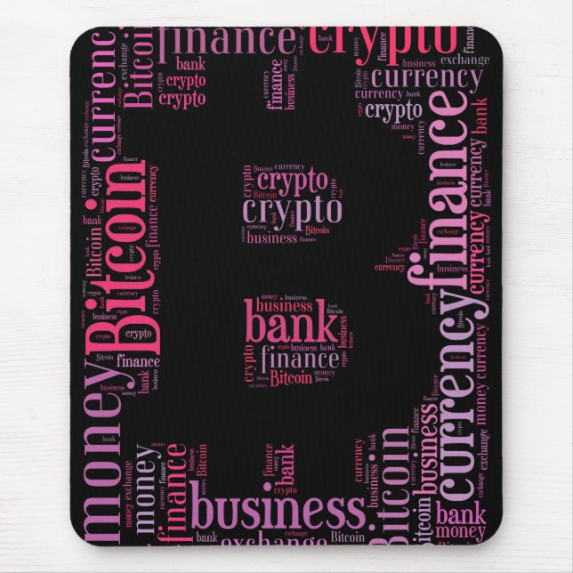 Tapis De Souris Bitcoin logo graphique (Devant)