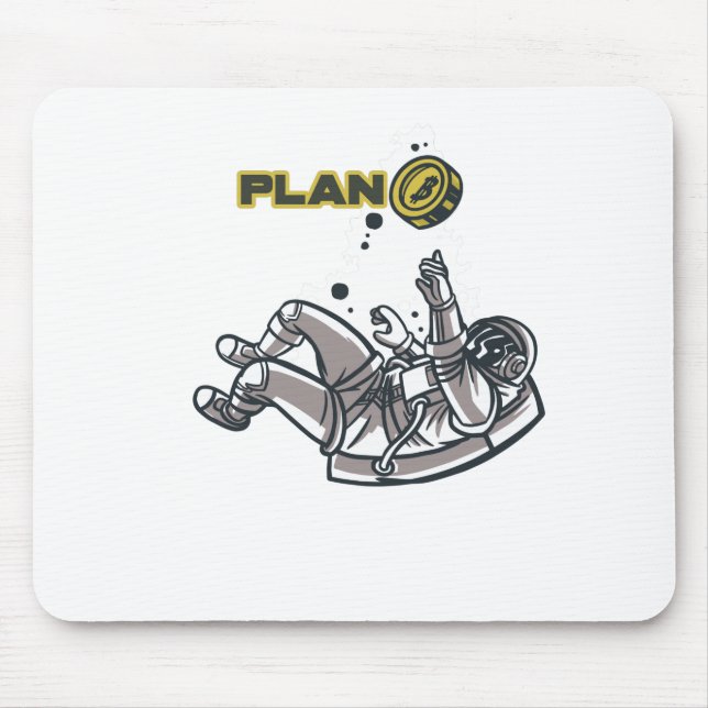 Tapis De Souris Bitcoin Plan B Astronaute (Devant)