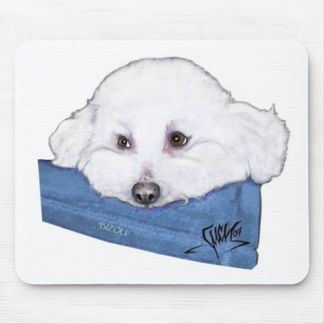 Tapis De Souris Bizou dans le repos (Devant)
