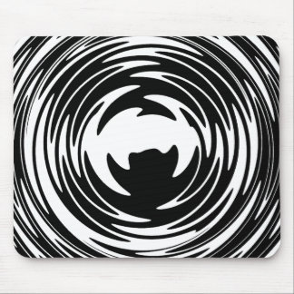 Tapis De Souris Black And White Illusion