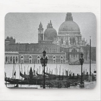 Tapis De Souris Black Blanc Grand Canal Venise Italie Voyage