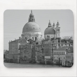 Tapis De Souris Black Blanc Grand Canal Venise Italie Voyage