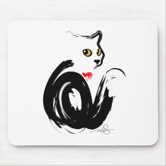 Tapis De Souris Black Cat 'n' Heart