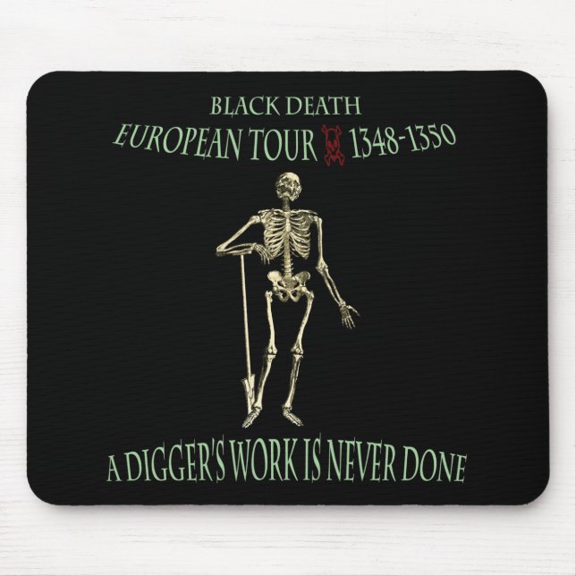 Tapis De Souris Black Death World Tour Design original (Devant)