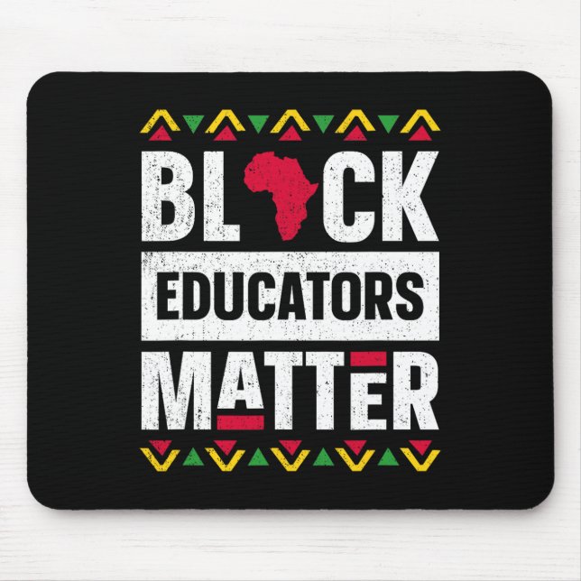 Tapis De Souris Black Educators Problacher Enseignant Black Histor (Devant)