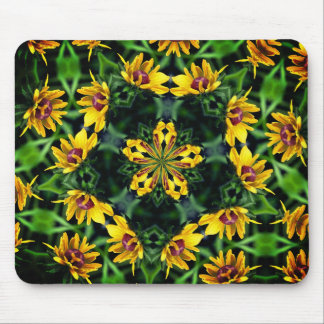 Tapis De Souris Black Eyed Susan Abstraite Flower Art