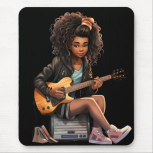 Tapis De Souris Black Girl Magic Anniversaire Sista Melanin Femme