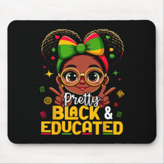 Tapis De Souris Black History Month Pretty Black Educated African 