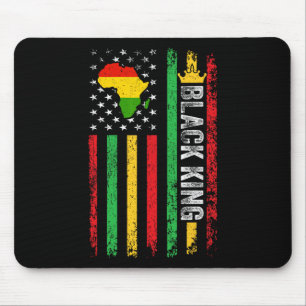Tapis De Souris Black King Melanin African American Flag Black Son