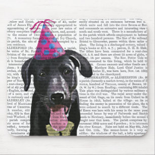 Tapis De Souris Black Labrador Avec Casquette de fête