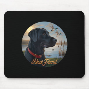 Tapis De Souris Black Labrador Best Friend. Chasse Canard de sauva