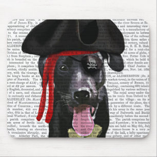 Tapis De Souris Black Labrador Pirate