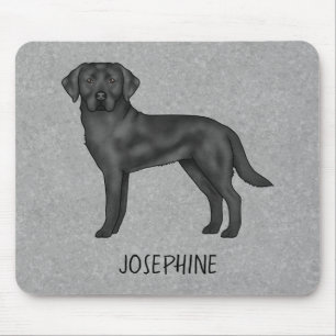 Tapis De Souris Black Labrador Retriever Lab Chien Nom Personnalis