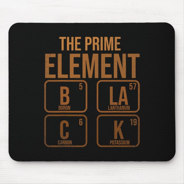 Tapis De Souris Black L'Élément Premier (Devant)