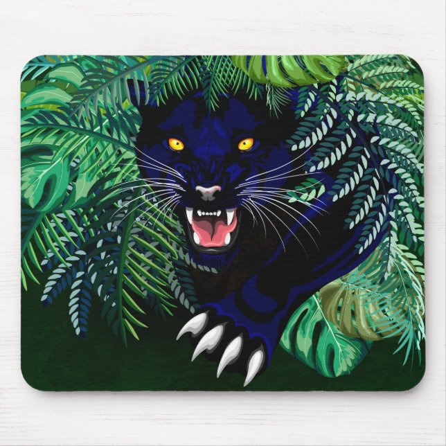 Tapis De Souris Black Panther Spirit of the Jungle (Devant)