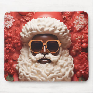 Tapis De Souris Black Père Noël Melanin Noël King Bruh Saint Nick