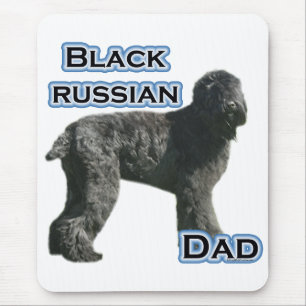 Tapis De Souris Black Russian Terrier Papa 4