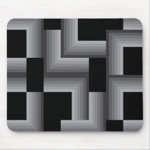 Tapis De Souris Black, silver ,cool, unique, trendy square shapes