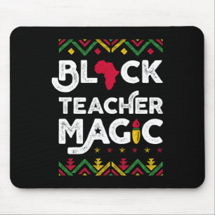 Tapis De Souris Black Teacher Magie Enseignant Noir Histoire Mois 