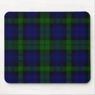 Tapis De Souris Black Watch Tartan bleu vert Plaid
