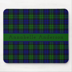Tapis De Souris Black Watch Tartan Plaid Personnaliser