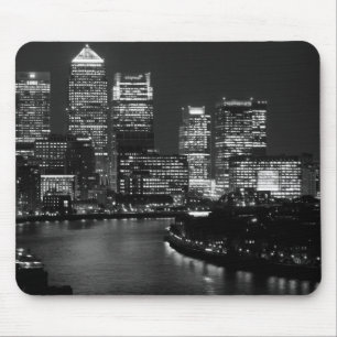 Tapis De Souris Black White London City Night UK Travel
