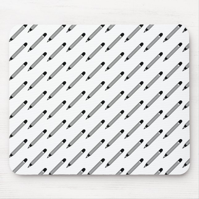 Tapis De Souris Black & White Pencil Classic (Devant)