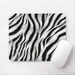 Tapis De Souris Black White Zebra Print Animal Safari