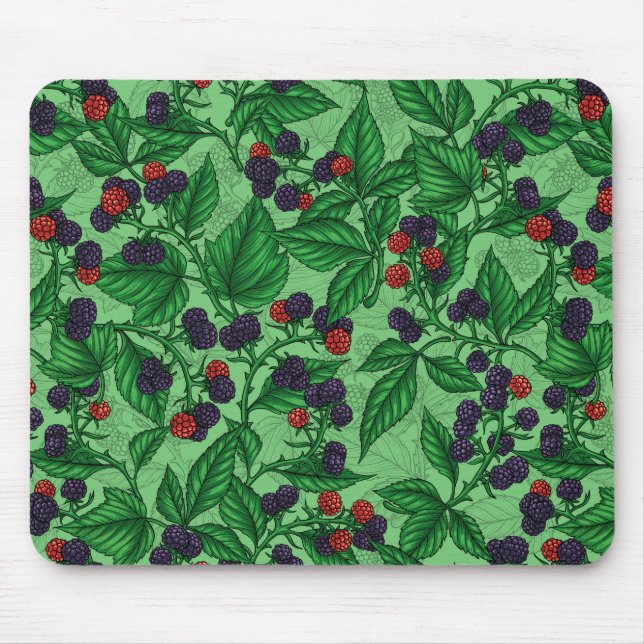 Tapis De Souris Blackberry en vert (Devant)