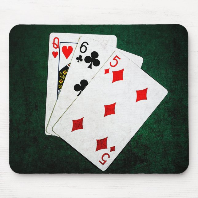 Tapis De Souris Blackjack 21 point - Reine, Six, Cinq (Devant)
