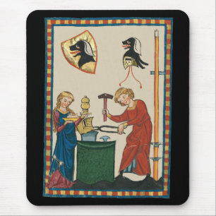 Tapis De Souris Blacksmith Forge Casque Art Médiéval