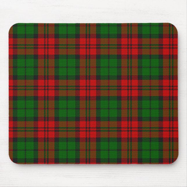 Tapis De Souris Blackwatch Campbell Tartan Red Green Plaid (Devant)
