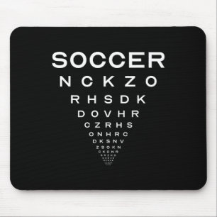 Tapis De Souris Blague drôle de planche d'opticiens de football