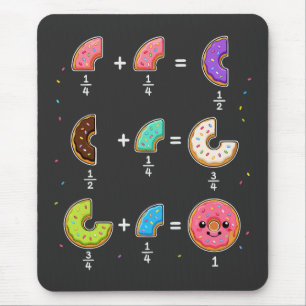 Tapis De Souris Blagues de maths sur les fractions de beignets