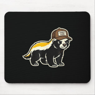 Tapis De Souris Blaireau Je M'en Fiche Camionneur Drôle D'Art Anim