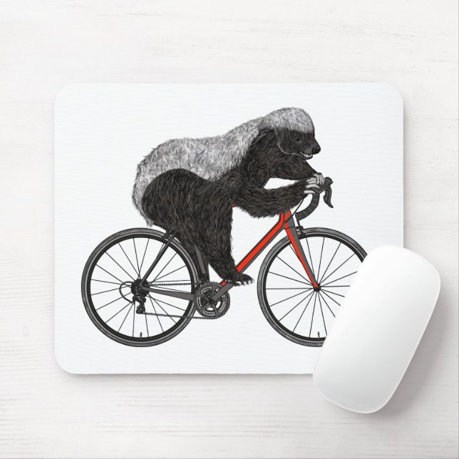 Tapis De Souris Blaireau vélo badass (Avec souris)