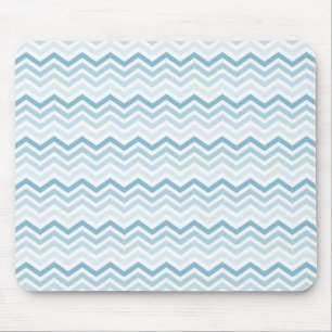 Tapis De Souris Blanc bleu Chevron Ombre