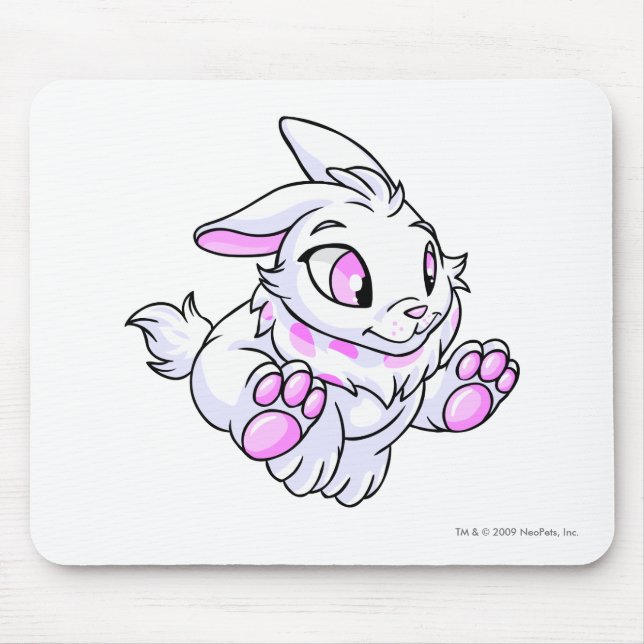 Tapis De Souris Blanc de Cybunny (Devant)