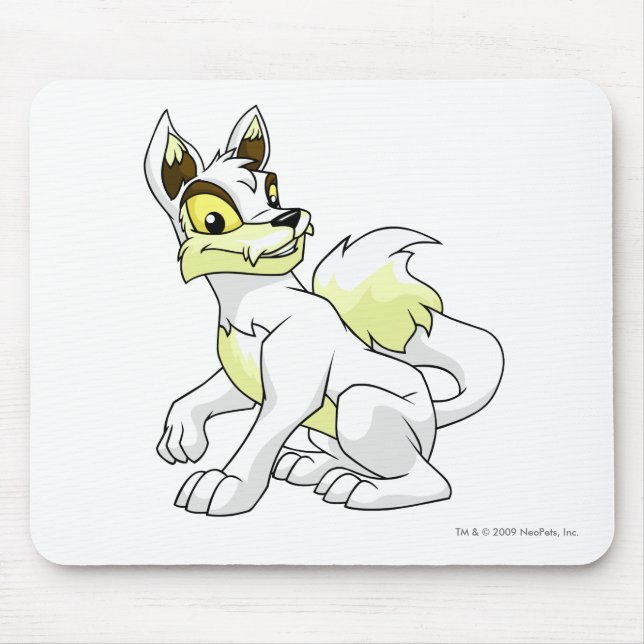 Tapis De Souris Blanc de Lupe (Devant)