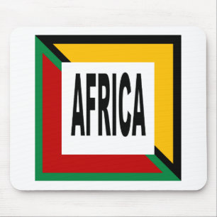 Tapis de souris blanc Design AFRIQUE