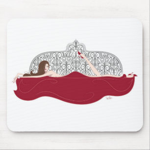Tapis De Souris Blanc Mousepad de lit