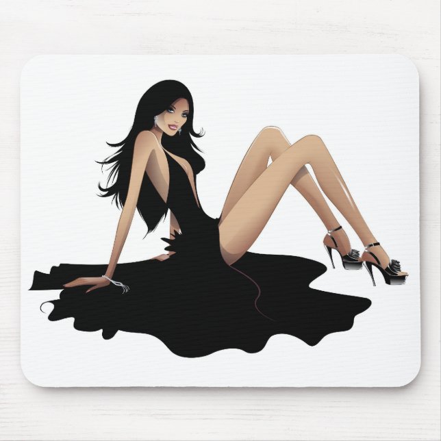 Tapis De Souris Blanc Mousepad de séduction (Devant)