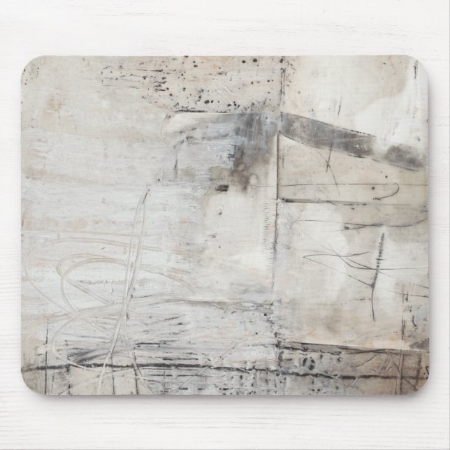 Tapis De Souris Blanc noir et bronze (Devant)