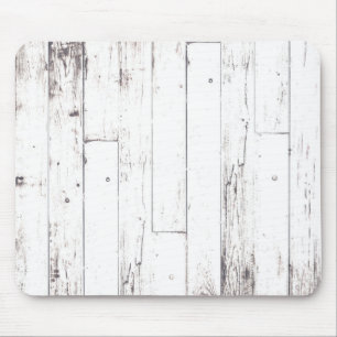 Tapis De Souris Blanc Shabby Chic Bois Grange Rustique Ferme