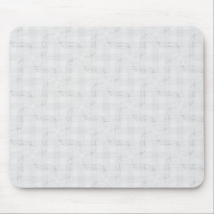 Tapis De Souris Blanc solide texturé.