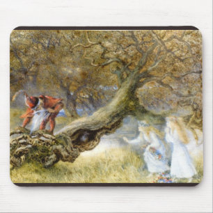 Tapis De Souris Blanche Neige Et Rouge Rose