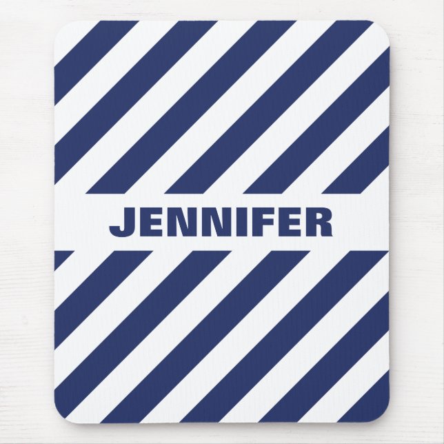 Tapis De Souris Blancs Et Bleus cool (Devant)