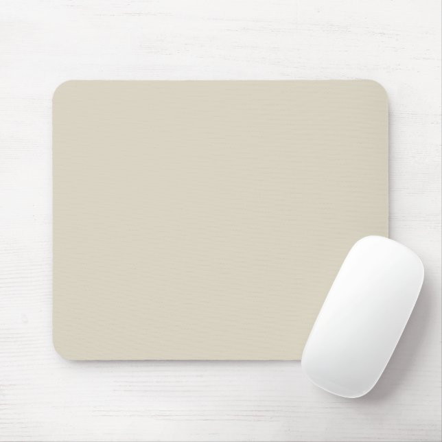 Tapis De Souris Blancs solides beige blanc (Avec souris)