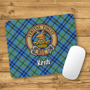 Tapis De Souris Blason de Clan Keith sur tartan